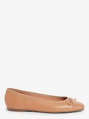 Marron chameau - Ballerines Forever Comfort® en cuir à bout carré - Image 3 of 6
