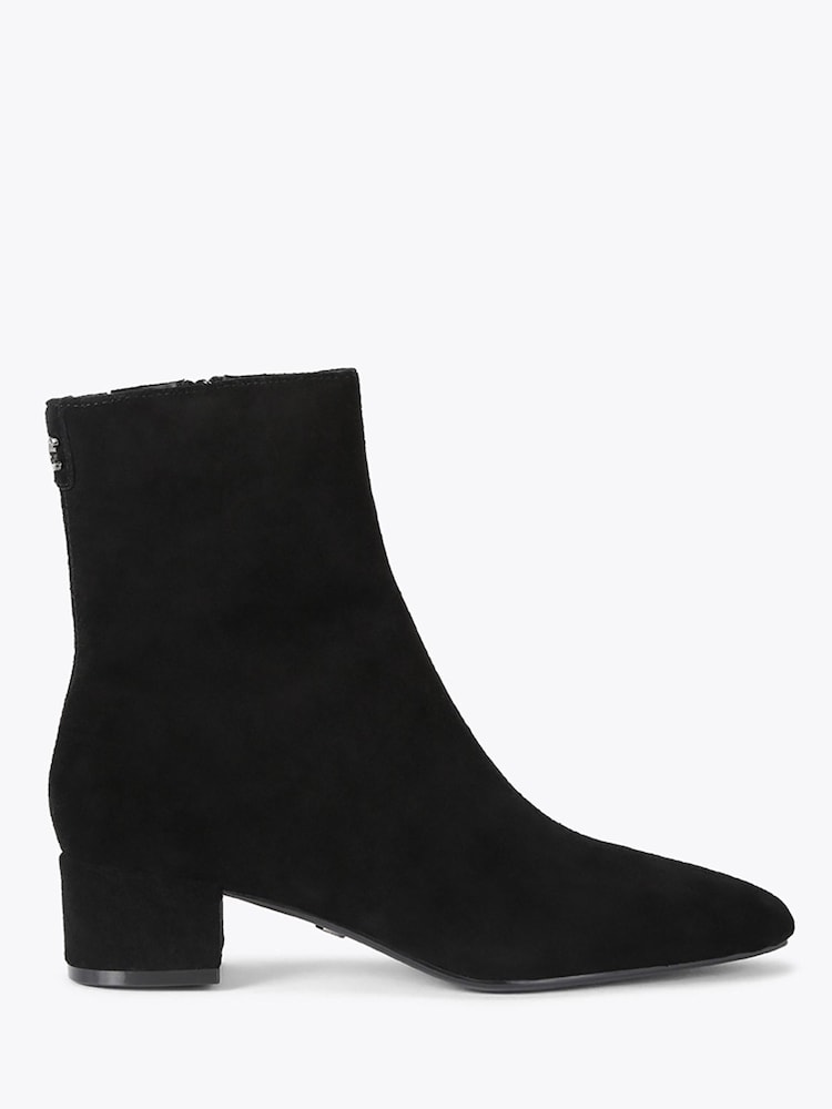 Carvela Black Padova Suede Ankle Boots - Image 2 of 4 Carvela Black Padova Suede Ankle Boots - Image 2 of 4