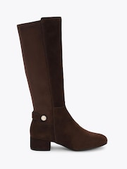 Carvela Brown Gaia Suede Knee Boots - Image 1 of 4