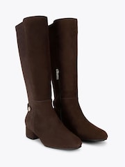 Carvela Brown Gaia Suede Knee Boots - Image 2 of 4