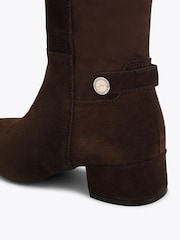 Carvela Brown Gaia Suede Knee Boots - Image 4 of 4