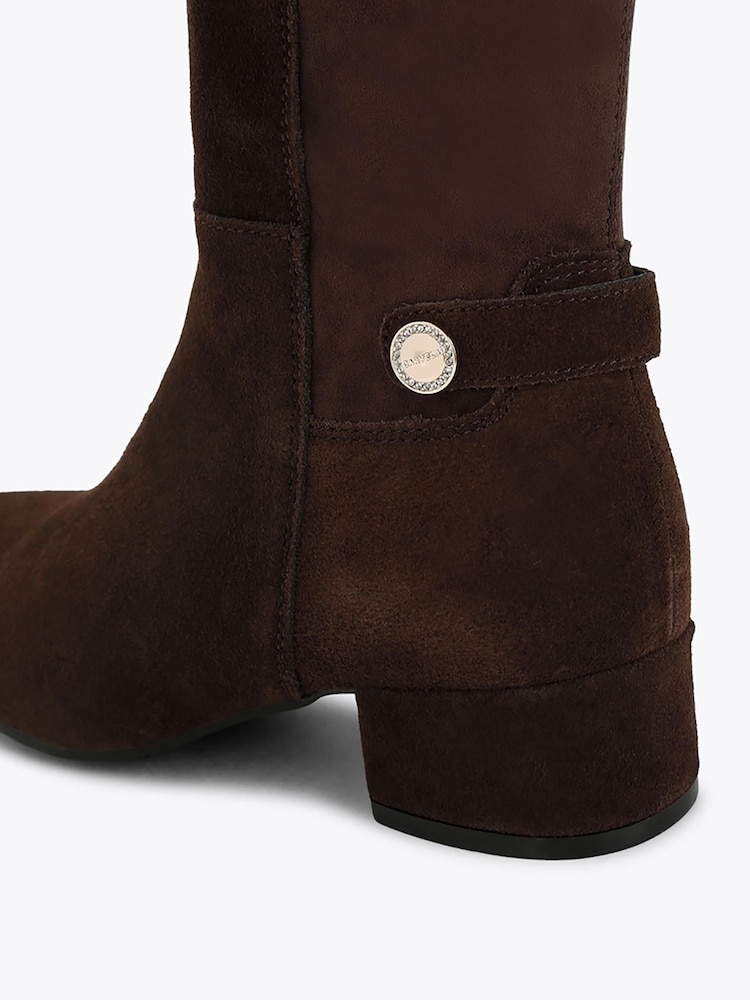 Carvela Brown Gaia Suede Knee Boots - Image 5 of 5 Carvela Brown Gaia Suede Knee Boots - Image 5 of 5