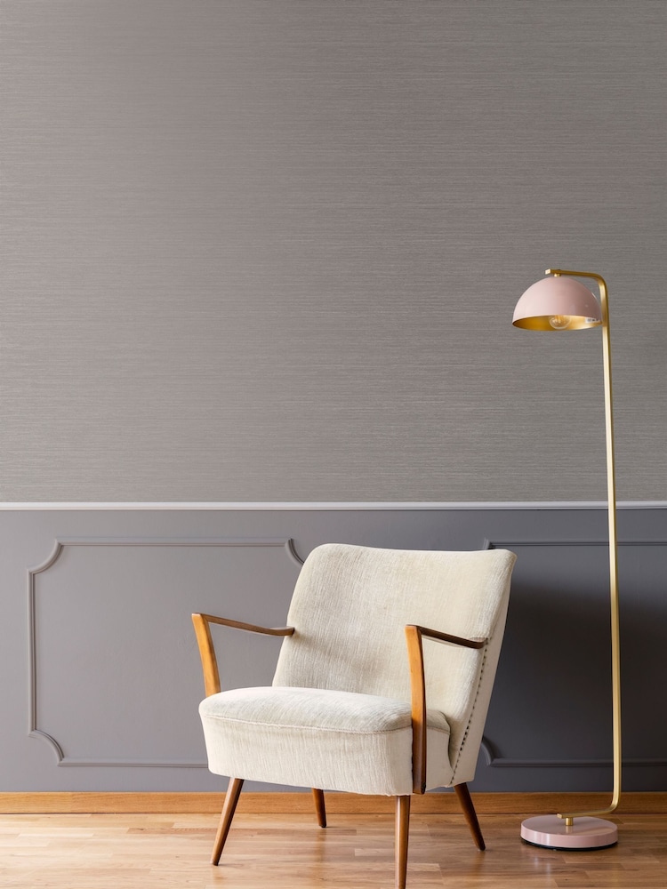 Art For The Home Light Grey Boutique Gilded Texture 10M Wallpaper - Image 1 of 3