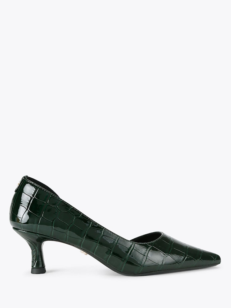 Carvela Alina D'Orsay 鳄鱼纹压花高跟鞋 - 4的图像1｝