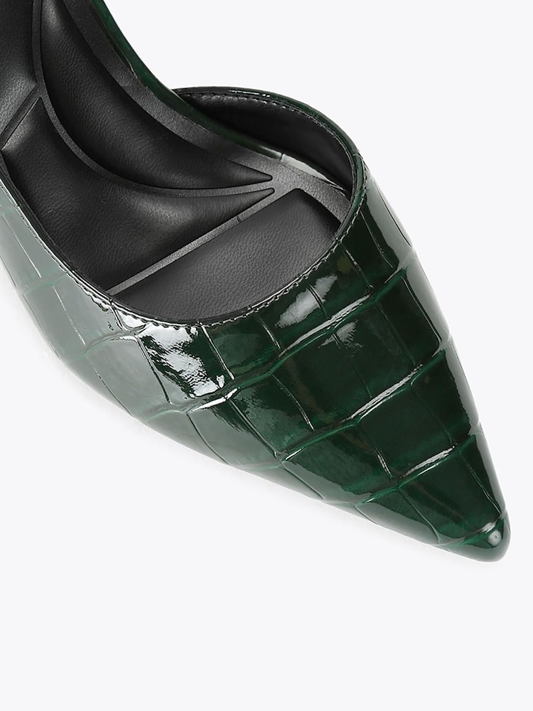 Carvela Alina D'Orsay 鳄鱼纹压花高跟鞋 - 4的图像4｝