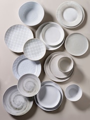 Set of 4 White Large Malvern Organic Shaped Pasta Bowls - Image 5 of 6
