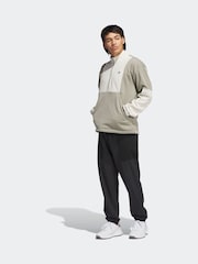 adidas Golf Grey Go To DWR Hybrid 1/2-Zip Pullover Sweatshirt - Image 3 of 7