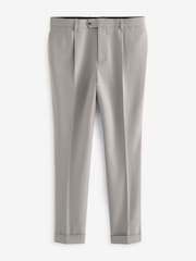 Cement Grey Relaxed Fit Motionflex Stretch Suit Trousers - Image 4 of 7
