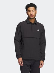 adidas Golf Ultimate365 Tour WIND.RDY Quarter Zip Pullover Black Jacket - Image 1 of 6