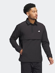 adidas Golf Ultimate365 Tour WIND.RDY Quarter Zip Pullover Black Jacket - Image 3 of 6