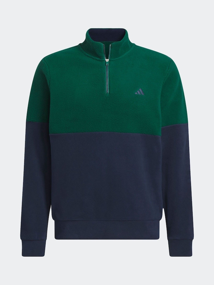 adidas Golf Ultimate365 Fleece Quarter Zip Pullover Fleece - Image 6 of 6
