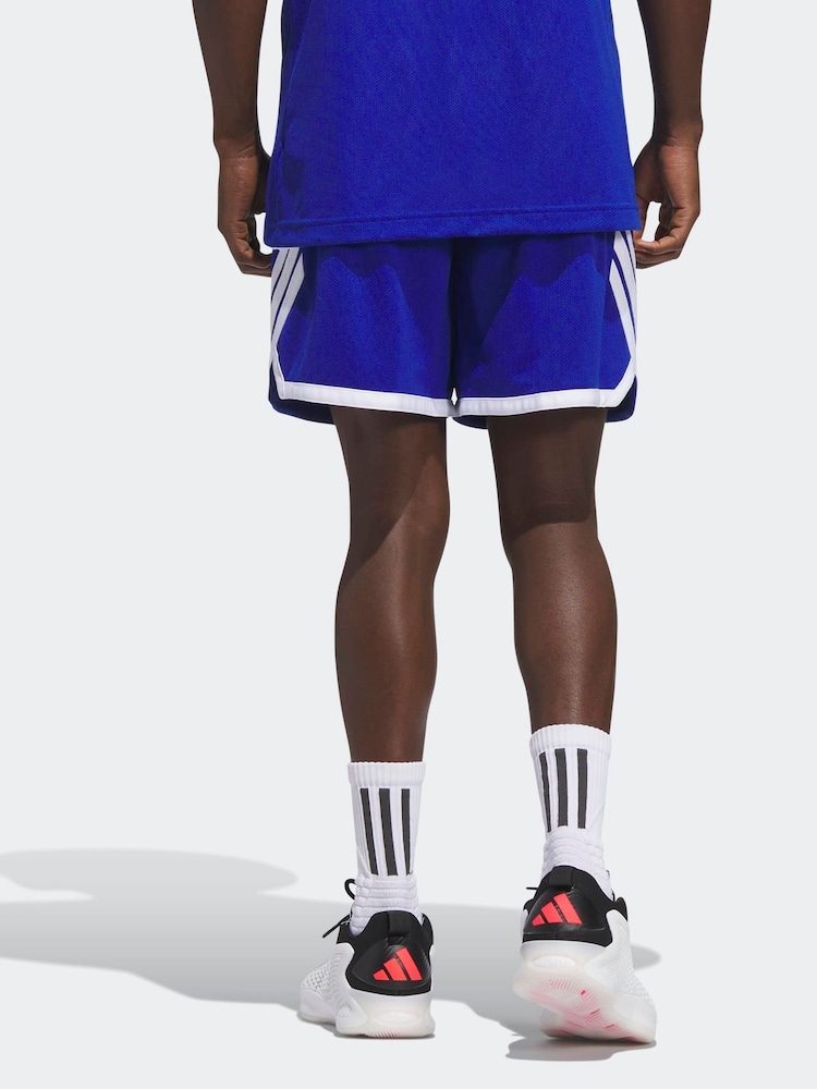 adidas Blue 3G Speed Basketball Aeroready Shorts - Image 2 of 6 adidas Blue 3G Speed Basketball Aeroready Shorts - Image 2 of 6