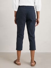 Seasalt Cornwall Blue Albert Quay Slim Fit Crop Trousers - Image 2 of 6