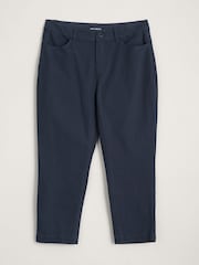 Seasalt Cornwall Blue Albert Quay Slim Fit Crop Trousers - Image 4 of 6
