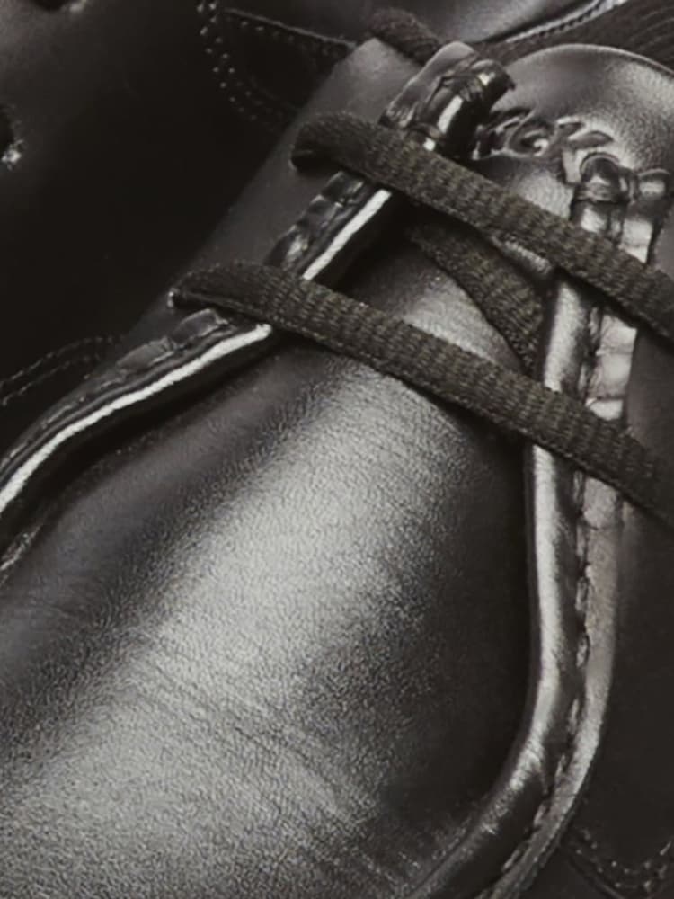 Kickers Black Youth Reasan Strap Leather Shoes - Image 4 of 4 Kickers Black Youth Reasan Strap Leather Shoes - Image 4 of 4