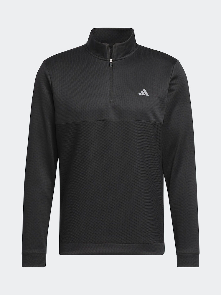 adidas Golf Ultimate365 Textured Quarter Zip Top - Image 6 of 6