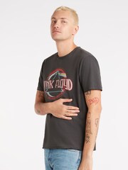 Amplified Grey Floyd On The Run Crew 100% Cotton T-Shirt - Image 3 of 4