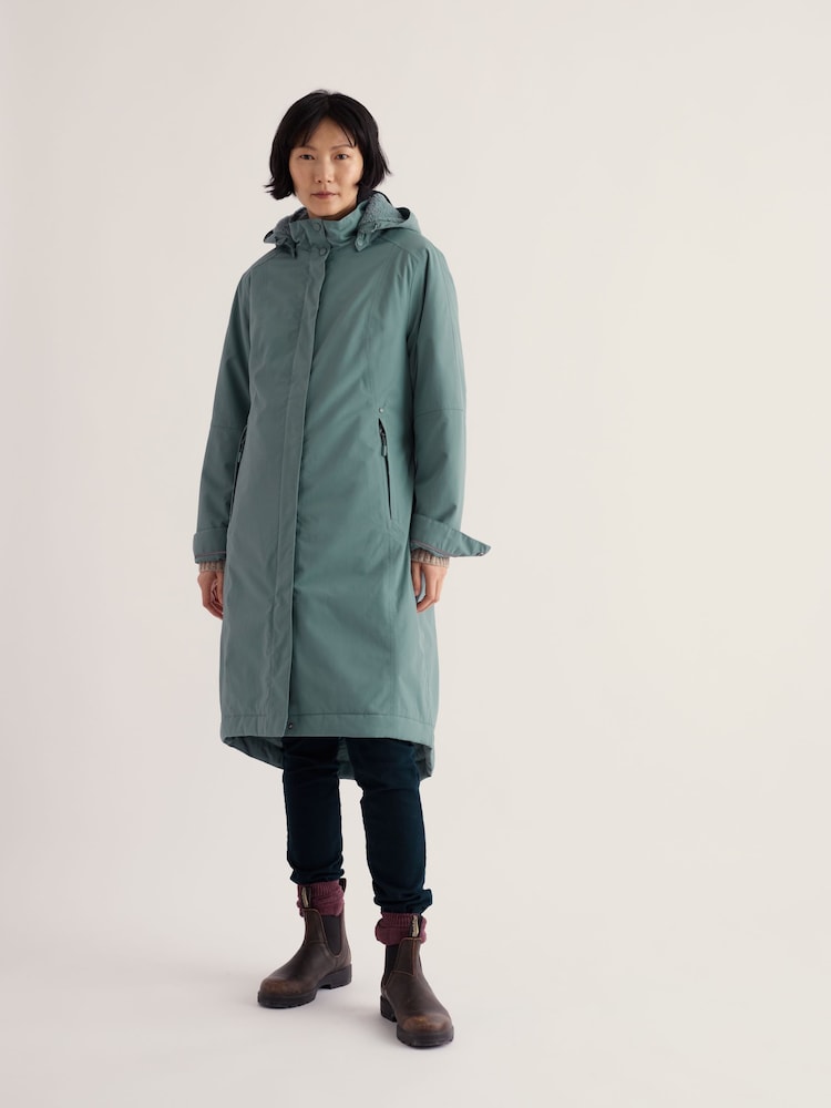Seasalt Cornwall Teal Blue Petite Janelle Raincoat - Image 1 of 5 Seasalt Cornwall Teal Blue Petite Janelle Raincoat - Image 1 of 5