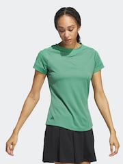 adidas Golf Green Ultimate365 Rib Mix T-Shirt - Image 3 of 8