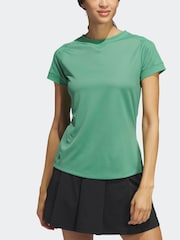 adidas Golf Green Ultimate365 Rib Mix T-Shirt - Image 4 of 8