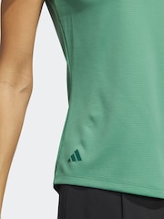 adidas Golf Green Ultimate365 Rib Mix T-Shirt - Image 6 of 8