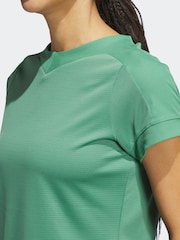 adidas Golf Green Ultimate365 Rib Mix T-Shirt - Image 7 of 8