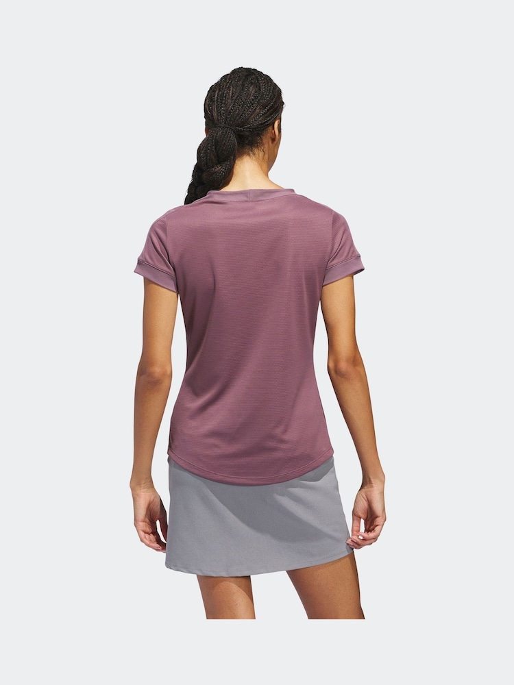 adidas Golf Green Ultimate365 Rib Mix T-Shirt - Image 2 of 7