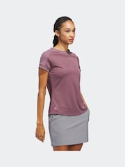 adidas Golf Green Ultimate365 Rib Mix T-Shirt - Image 3 of 7
