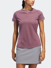 adidas Golf Green Ultimate365 Rib Mix T-Shirt - Image 4 of 7