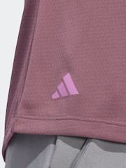 adidas Golf Green Ultimate365 Rib Mix T-Shirt - Image 6 of 7