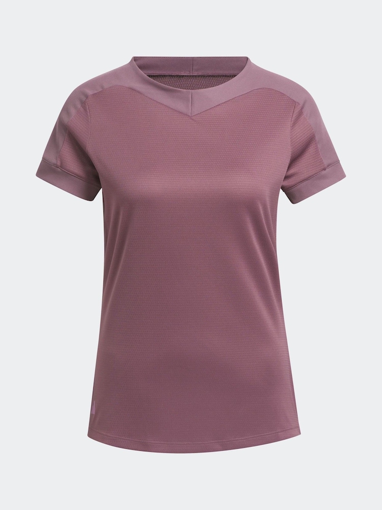 adidas Golf Green Ultimate365 Rib Mix T-Shirt - Image 7 of 7