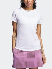 adidas Golf Green Ultimate365 Rib Mix T-Shirt - Image 3 of 7