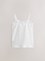 White 5 Pack Lace Trim Cami Vest (1.5-16yrs) - Image 3 of 4