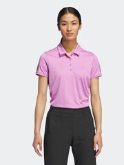 adidas Golf Purple Ultimate365 Printed Polo Shirt - Image 1 of 7