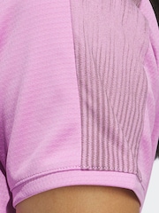 adidas Golf Purple Ultimate365 Printed Polo Shirt - Image 5 of 7