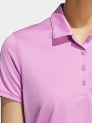 adidas Golf Purple Ultimate365 Printed Polo Shirt - Image 6 of 7