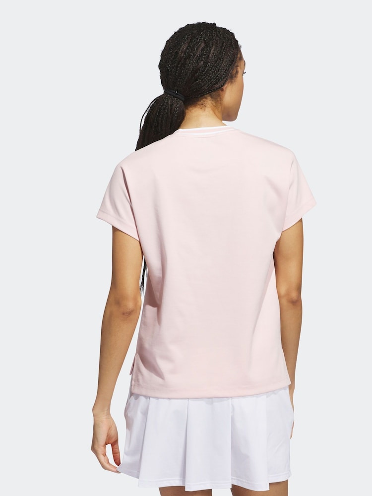 adidas Golf Pink Goto Crew T-Shirt - Image 2 of 6