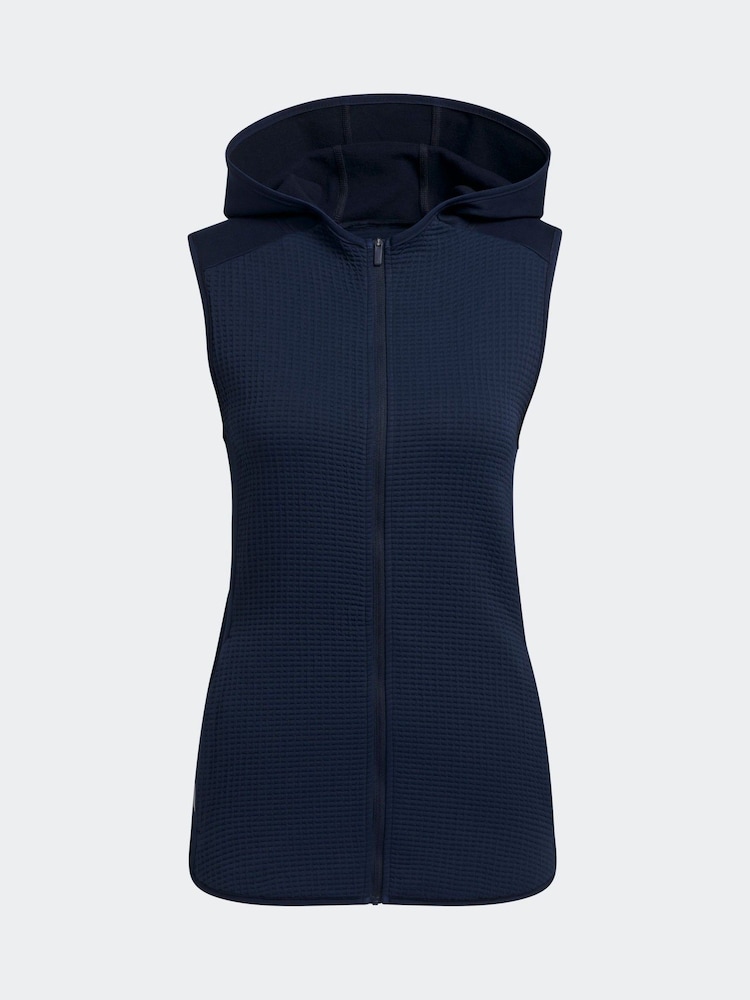 adidas Golf Navy Ultimate365 COLD.RDY Full Zip Gilet - Image 7 of 7
