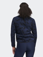 adidas Golf Navy Ultimate365 Printed Fleece Jacket - Image 2 of 6