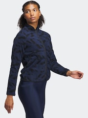 adidas Golf Navy Ultimate365 Printed Fleece Jacket - Image 3 of 6