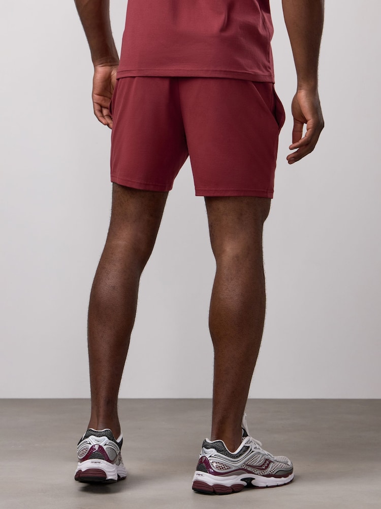 Gym King Red Pro Logo Jersey 6 Inch Shorts - Image 2 of 4