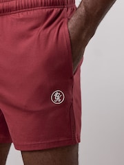 Gym King Red Pro Logo Jersey 6 Inch Shorts - Image 4 of 4