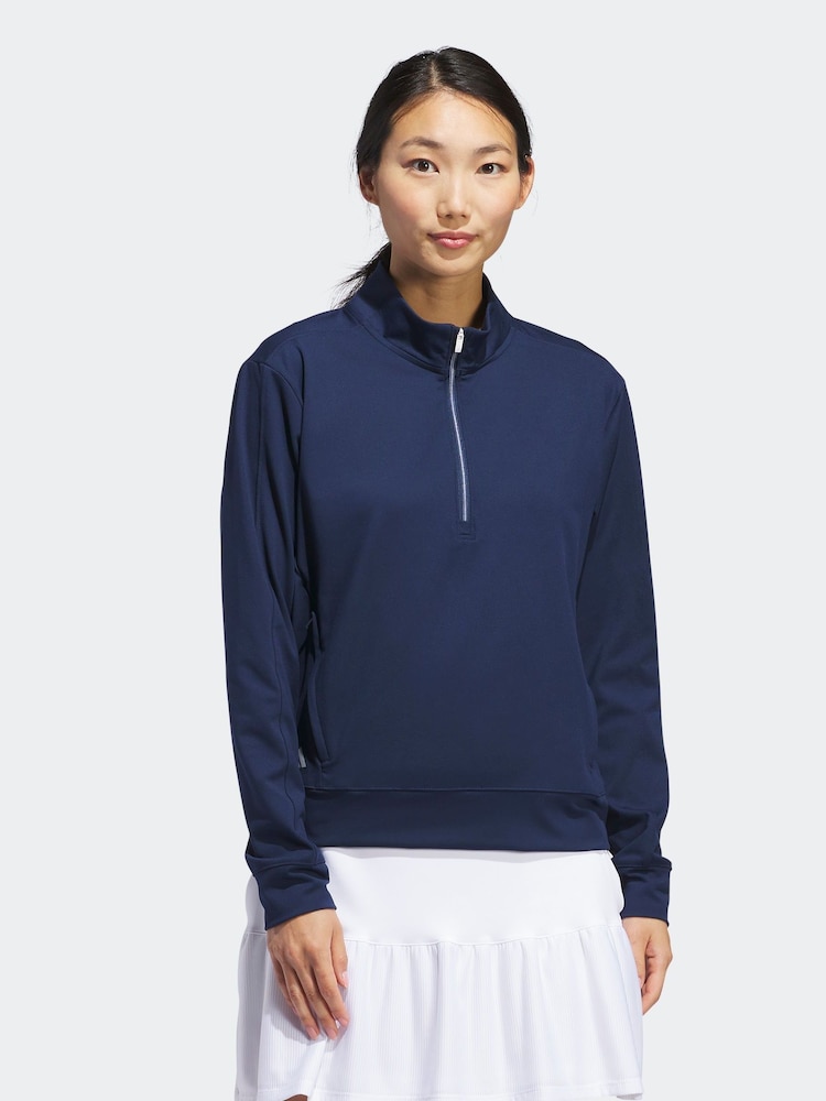 adidas Golf Navy Ultimate365 Half Zip Layering Top - Image 1 of 6