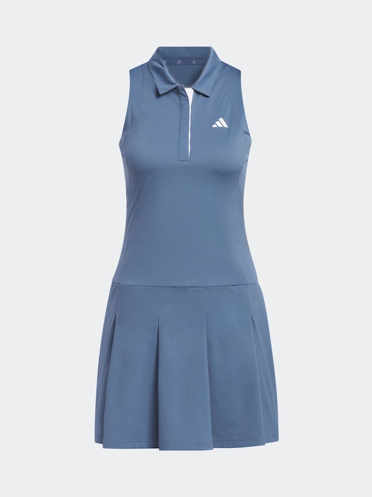 adidas Golf Womens Blue Ultimate365 Tour Pleated Dress - Image 11 of 11