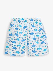 JoJo Maman Bébé Ocean Boys' Ocean Turtle No Nappy Swim Shorts - Image 1 of 3