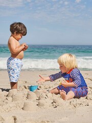 JoJo Maman Bébé Ocean Boys' Ocean Turtle No Nappy Swim Shorts - Image 3 of 3