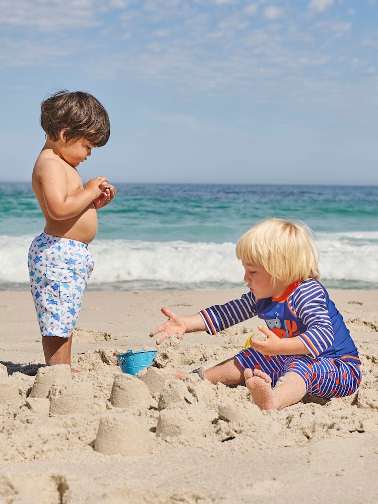 JoJo Maman Bébé Ocean Boys' Ocean Turtle No Nappy Swim Shorts - Image 3 of 3