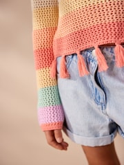 Rainbow 100% Cotton Tassle Jumper (3-16yrs) - Image 4 of 7