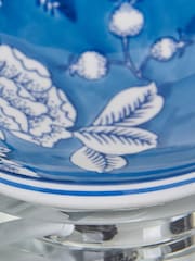Pacific Blue Altheda Blue and White Floral Table Lamp - Image 4 of 4