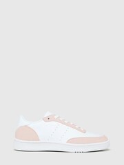 Schuh Women's White Manning Court Lace-Up Trainers - Image 1 of 4